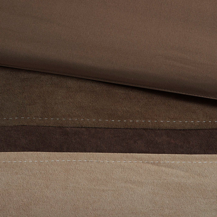 Palisades - California King 7 Piece Comforter Set - Brown - Simple Home Plus