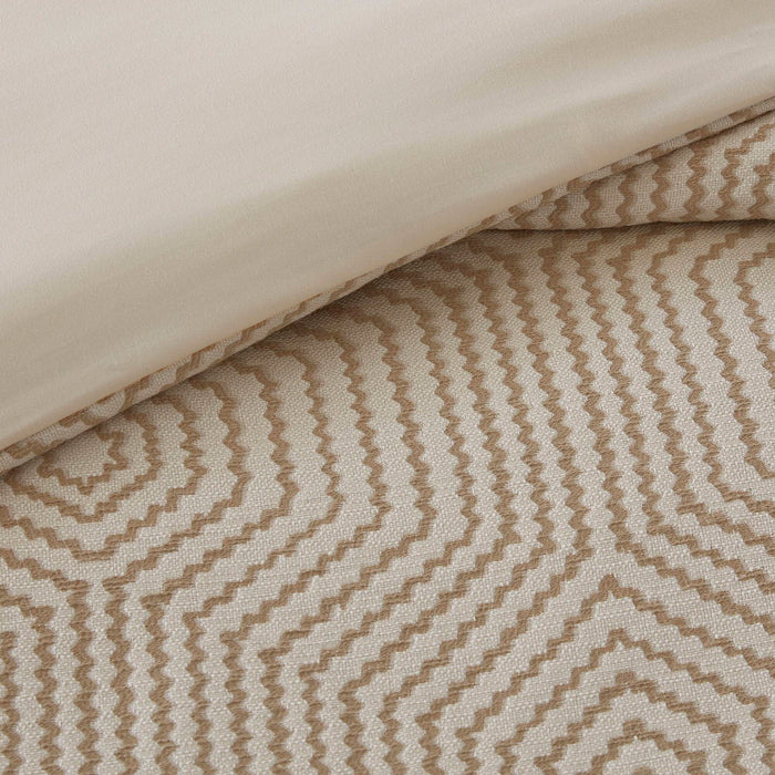 Shades of Serenity - Comforter Set - Tan / Ivory - Simple Home Plus