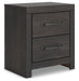 Hollivern - Dark Gray - Two Drawer Night Stand - Simple Home Plus