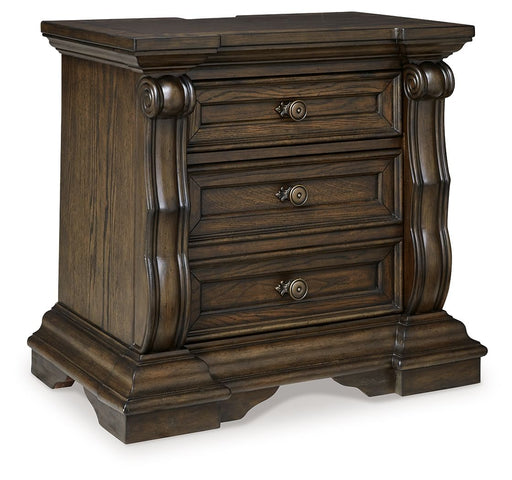 Maylee - Dark Brown - Three Drawer Night Stand - Simple Home Plus