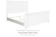 Robbinsdale - King Panel Rails - Antique White - Simple Home Plus