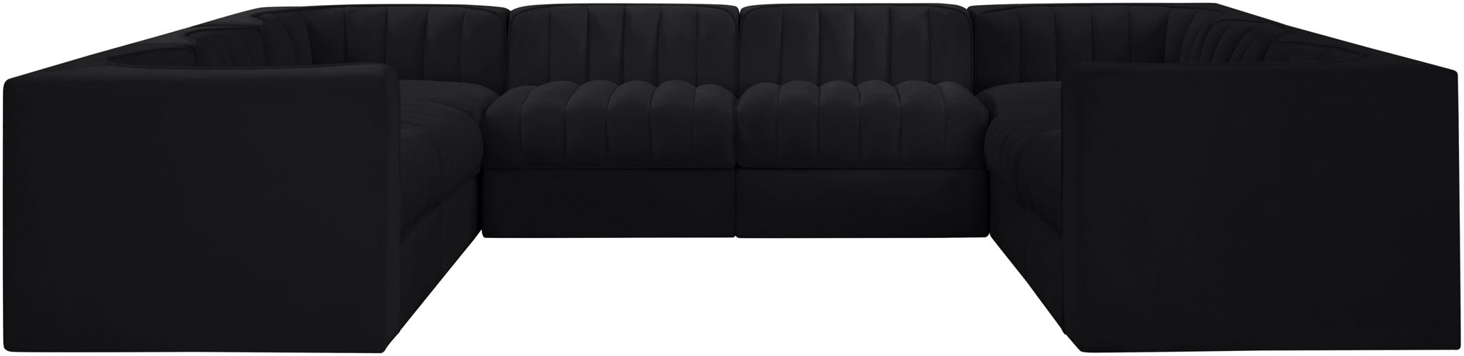 Rummi - Velvet Performance Fabric Upholstered Modular Sectional - Simple Home Plus