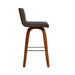 Vienna - 26" Swivel Counter Stool - Walnut Wood - Simple Home Plus