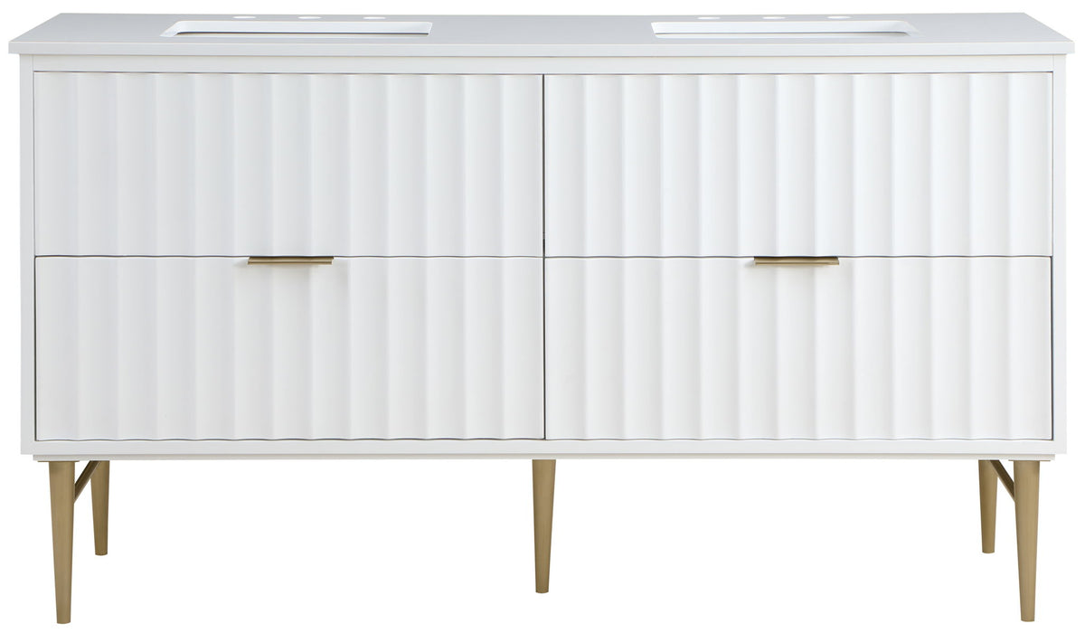 Modernist - Bathroom Vanity With Gold Legs - Simple Home Plus