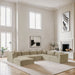 Shaggy - 7 Piece Modular U-Shaped Sectional With Ottoman - Simple Home Plus