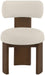 Atelier - Vegan Leather Upholstered Dining Chair (Set of 2) - Taupe / Painted Brown - Simple Home Plus