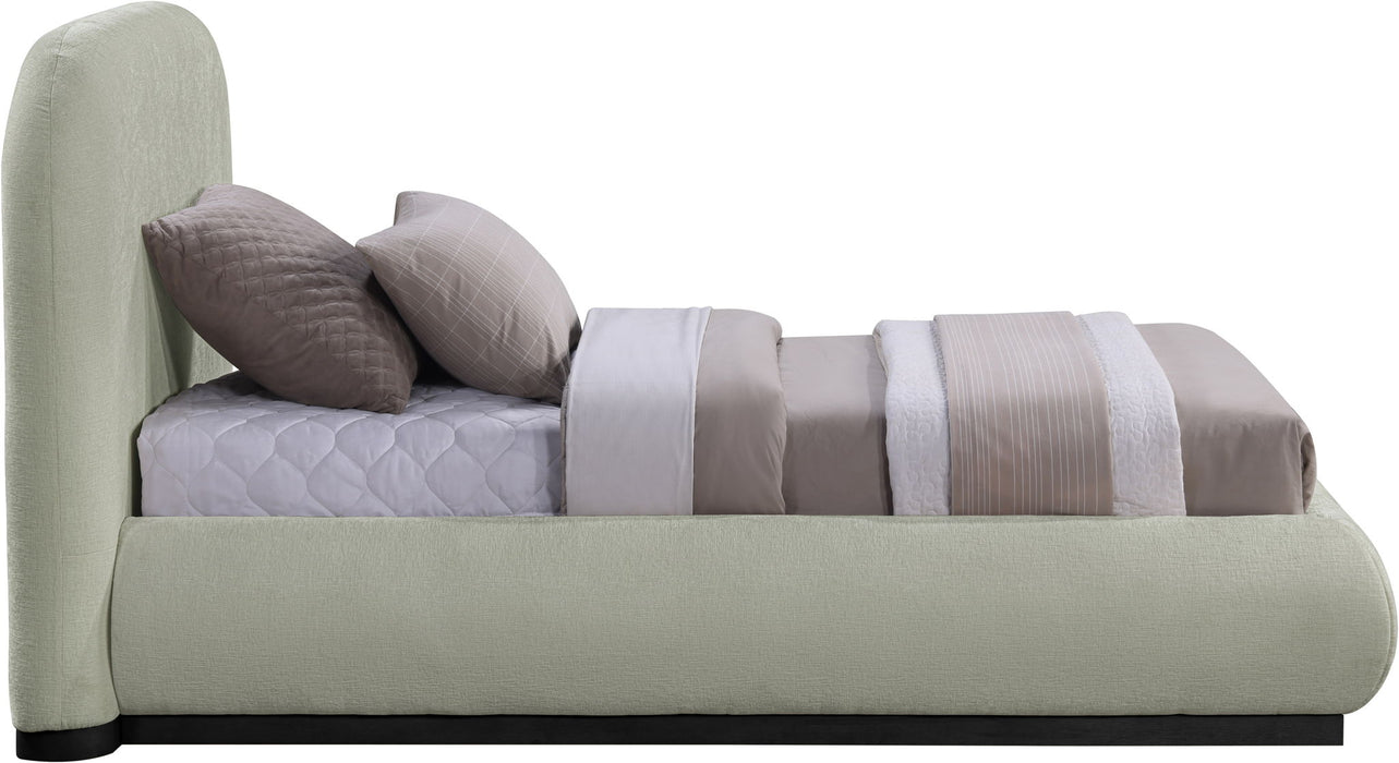 Vaughn - Chenille Bed With Black Base - Simple Home Plus