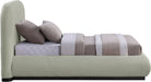 Vaughn - Chenille Bed With Black Base - Simple Home Plus