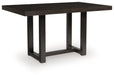 Neymorton - Dark Grayish Brown - 5 Pc. - Rectangular Dining Room Counter Table, 4 Barstools - Simple Home Plus