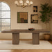 Mohari - Solid Wood And Oak Veneer 112" / 160" Dining Table - Simple Home Plus