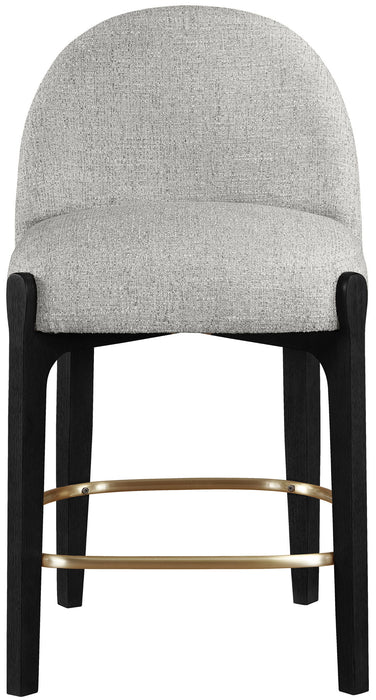 Torino - Counter Stool With Brushed Black Base - Simple Home Plus