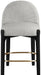 Torino - Counter Stool With Brushed Black Base - Simple Home Plus