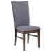 Sherwood - Upholstered Dining Side Chair (Set of 2) - Gray - Simple Home Plus
