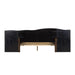 Clark - Queen Platform Bed Frame With Live-Edge Headboard And Built-In Nightstands / Drawers - Dark Brown - Simple Home Plus