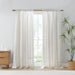Kyler - Linen Blend Light Filtering Curtain Panel Pair - White - Simple Home Plus