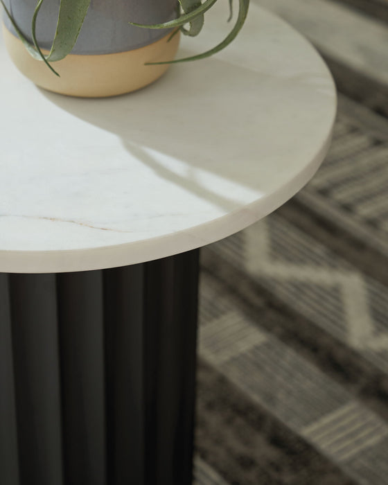 Wainstone - Black / White - Accent Table - Simple Home Plus