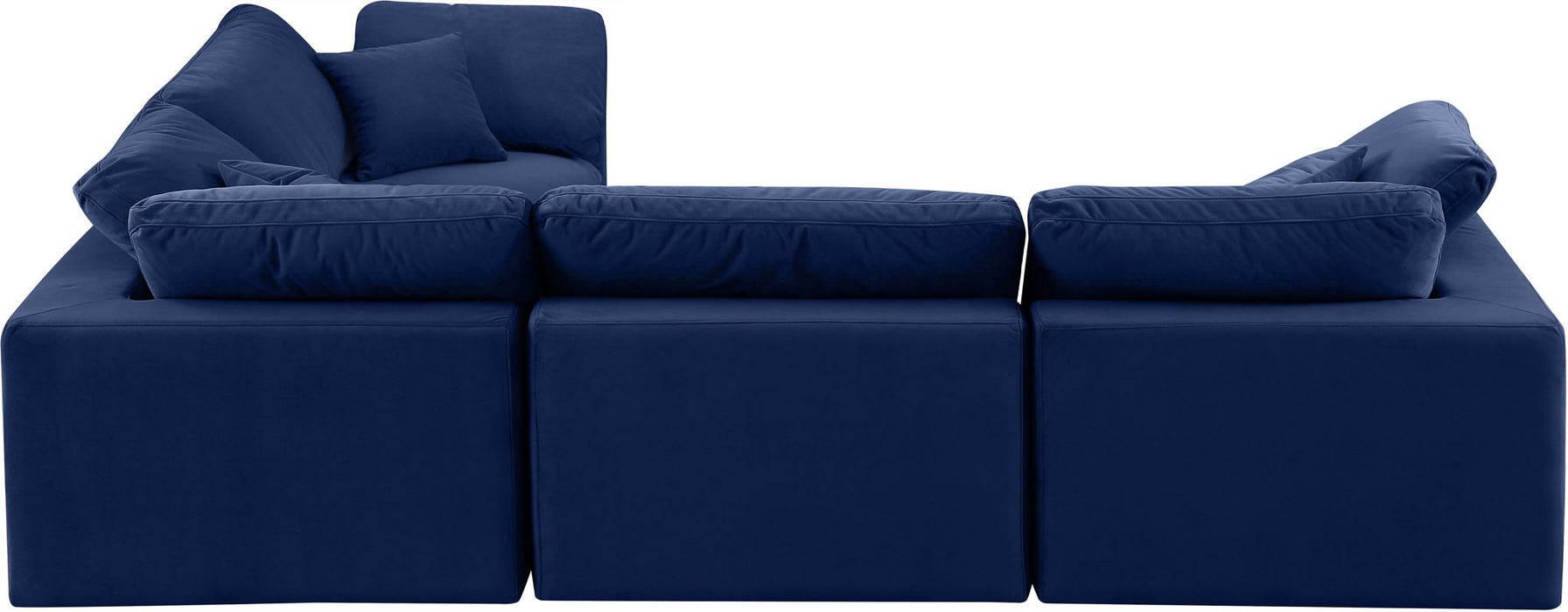 Comfy - 4 Piece Velvet Modular Sectional - Simple Home Plus