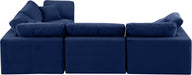 Comfy - 4 Piece Velvet Modular Sectional - Simple Home Plus