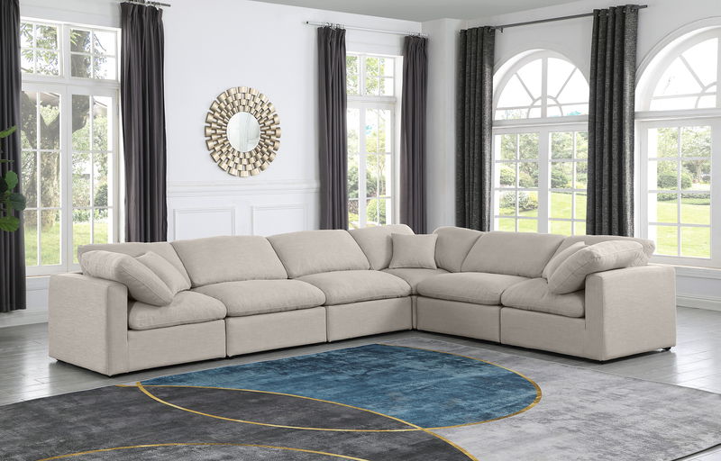 Indulge - Linen 6 Piece Modular Corner Sectional