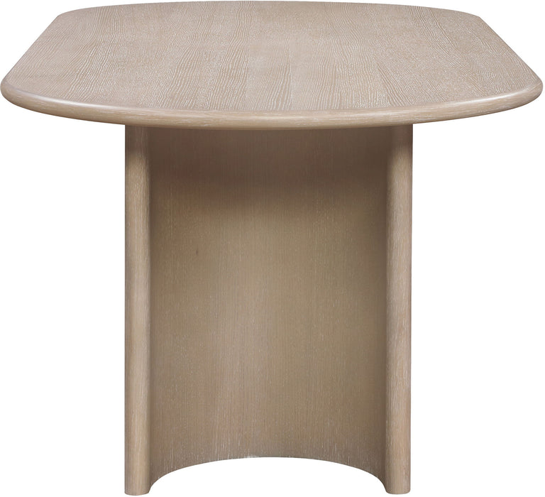 Caldra - Oak Veneer And Solid Wood Dining Table - Simple Home Plus