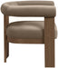 Arienzo - Performance Fabric Upholstered Accent Chair - Walnut Base - Simple Home Plus