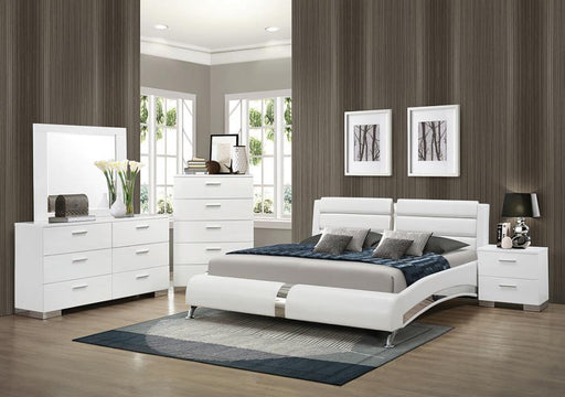 Jeremaine - Contemporary Upholstered Platform Bed Bedroom Set - Simple Home Plus