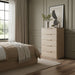 Tiberio - Oak Veneer And Solid Wood Chest - Simple Home Plus