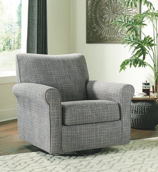 Renley - Ash - Swivel Glider Accent Chair - Simple Home Plus