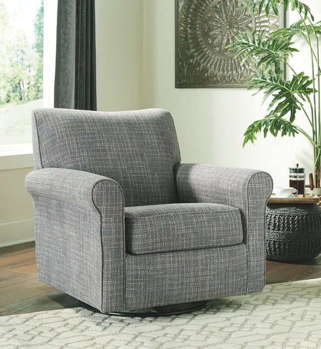 Renley - Ash - Swivel Glider Accent Chair - Simple Home Plus