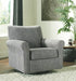 Renley - Ash - Swivel Glider Accent Chair - Simple Home Plus