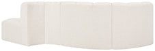 Arc - Boucle Fabric 4 Piece L-Shaped Modular Sofa - Simple Home Plus