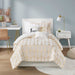 Raina - Brushed Microfiber Printed Comforter Set - Ivory / Gold - Simple Home Plus
