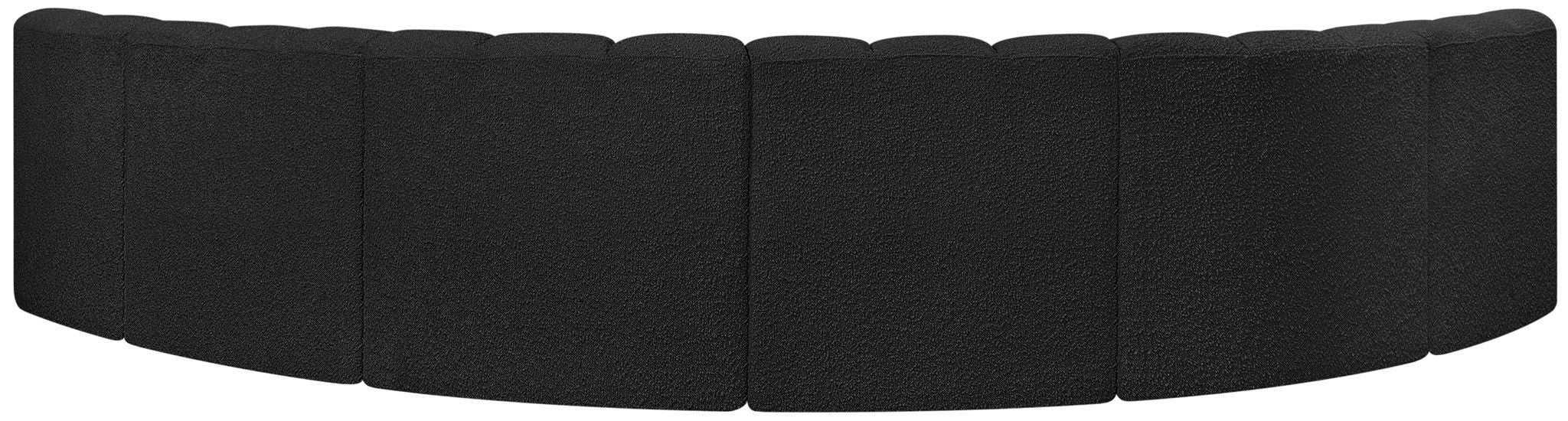 Arc - Boucle Fabric 6 Piece U-Shaped Modular Sofa - Simple Home Plus