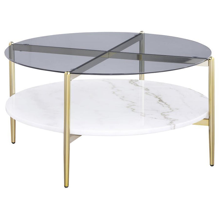 Jonelle - Round Coffee Table Set - Simple Home Plus
