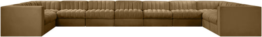 Rummi - Velvet Performance Fabric Upholstered 11 Piece Modular Sectional - Simple Home Plus