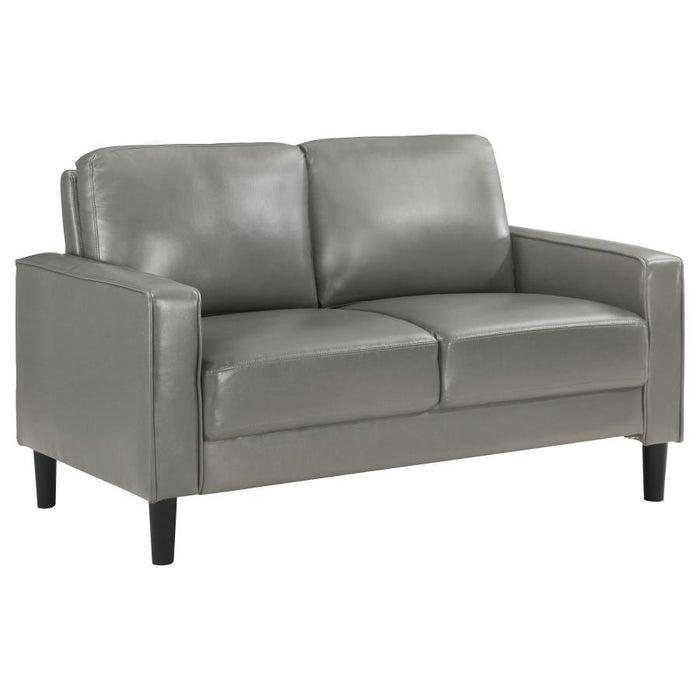 Ruth - Upholstered Track Arm Loveseat - Simple Home Plus