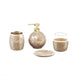 Mosaic - 4 Piece Set Bath Accessory - Gold - Simple Home Plus