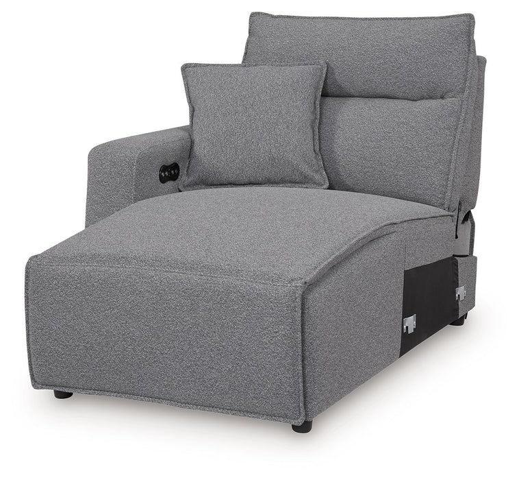 ModMax II - LAF Press Back Power Chaise - Salt And Pepper - Simple Home Plus