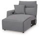 ModMax II - LAF Press Back Power Chaise - Salt And Pepper - Simple Home Plus