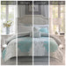 Maible - California King Complete Comforter And Sheet Set - Aqua - Simple Home Plus