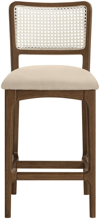 Atrium - Counter Stool With Brushed Brown Base (Set of 2) - Simple Home Plus