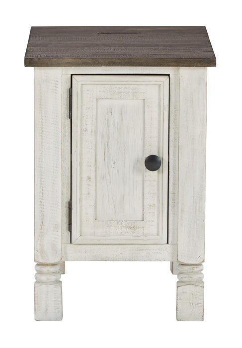 Havalance - White / Gray - Chair Side End Table - Simple Home Plus