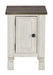Havalance - White / Gray - Chair Side End Table - Simple Home Plus