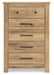 Makidern - Five Drawer Chest - Simple Home Plus