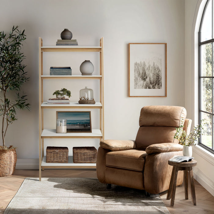 Parker - Shelf / Bookcase - Off-White / Natural - Simple Home Plus