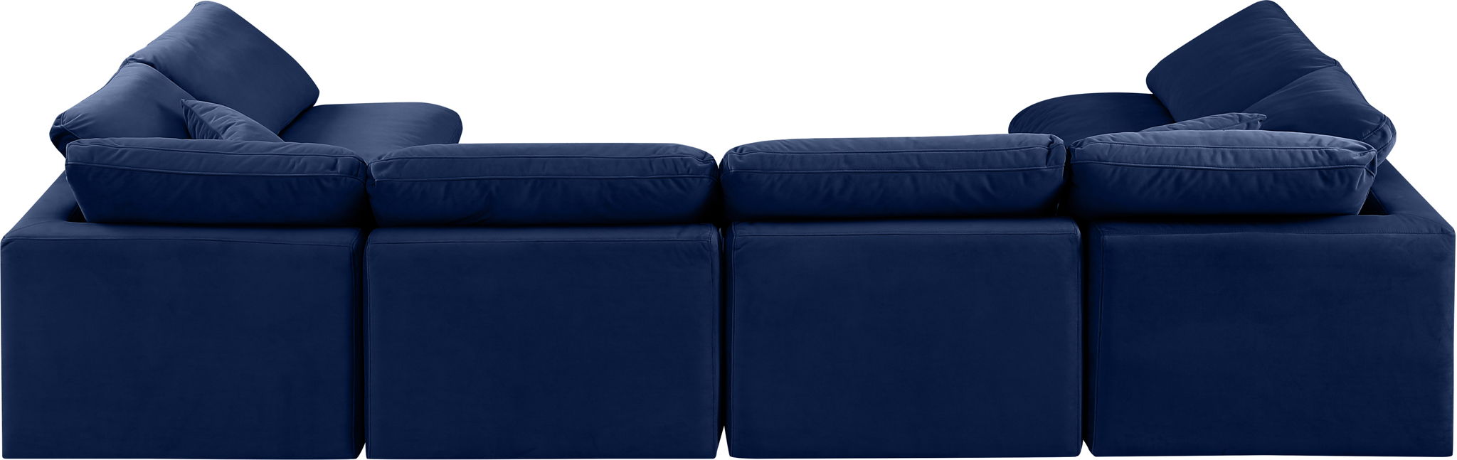 Indulge - Velvet 6 Piece Modular U-Shaped Sectional - Simple Home Plus