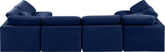 Indulge - Velvet 6 Piece Modular U-Shaped Sectional - Simple Home Plus