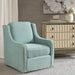 Harris - Swivel Chair - Dusty Aqua - Simple Home Plus