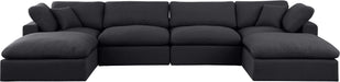 Comfy - 6 Piece Linen Modular Double Chaise Sectional - Simple Home Plus
