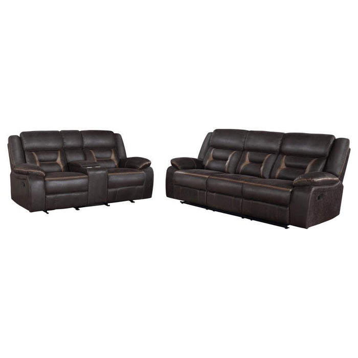 Greer - Upholstered Reclining Sofa Set - Simple Home Plus